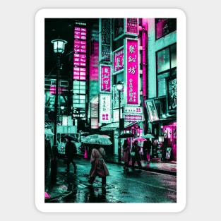 Tokyo Neon Retro Synthwave Sticker